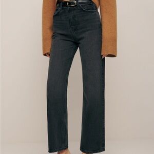 Reformation wilder high rise wide leg cropped jeans